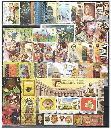 India 2014 Year Pack (Full Complete Set) of 36 Postage Stamps Mint Unhinged – image 2