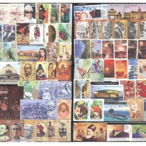India 2017 Year Pack (Full Complete Year Pack - Year Set) of All 217 Postage Stamps - Including Coffee MS - Mint Unhinged
