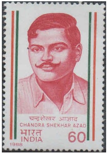 India 1988 India's Struggle for Freedom - 6th Series - Chandra Shekhar Azad - Postage Stamp - MNH