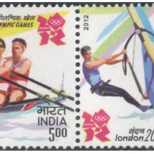 India 2012 - 30th Olympics ( Olympic Games ) at London (U.K.) - Se-tenant Strip of 4 Postage Stamps - Mint, Never Hinged