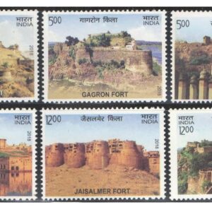 India 2018 - UNESCO World Heritage Sites in India - Series1 - Hill Forts of Rajasthan Set of 6 Postage Stamps - MNH