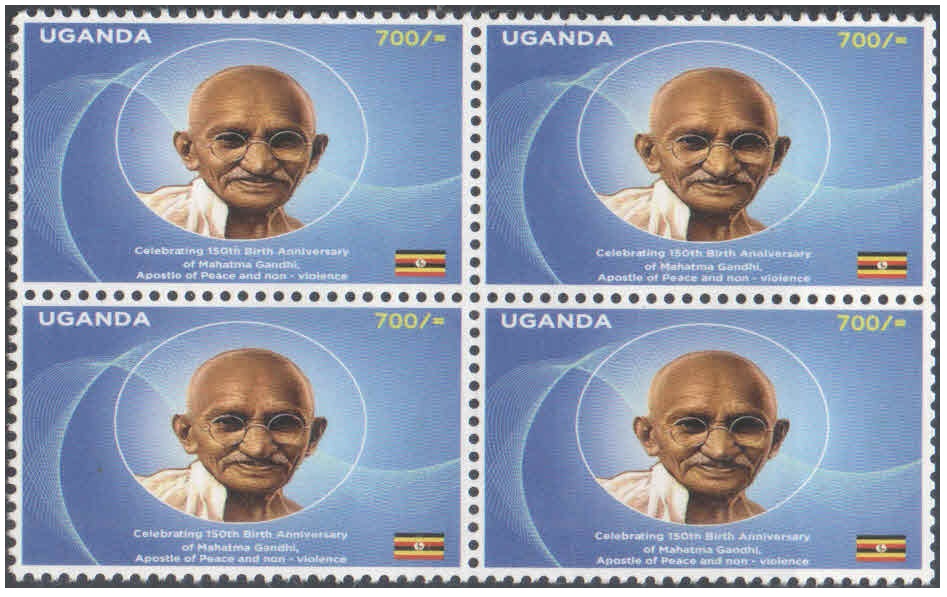 Mauritius 1969 Birth Centenary of Mahatma Gandhi - Miniature Sheet (MS) of 6 Postage stamps – image 9