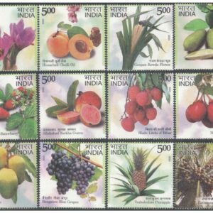 India 2023 Geographical Indications - Agricultural Goods - Set of 12 MNH Postage Stamps