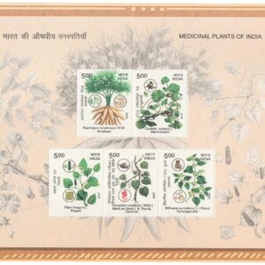 India 2025 Medicinal plants of India - Miniature Sheet of 5 Postage Stamps