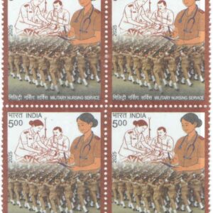 India 2025 Military Nursing Service - Block of 4 Postage Stamps MNH