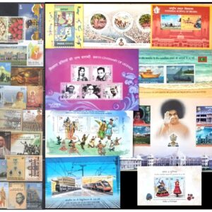 India 2025 Year Pack (Full, Complete Year Set) of 74 MNH Postage Stamps (43 Stamps + 11 Miniature Sheets)