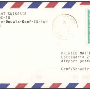 1988 First Flight Cover (29 October 1986) - Swiss Air - BRAZZAVILLE ( Congo ) to ZURICH ( Switzerland )