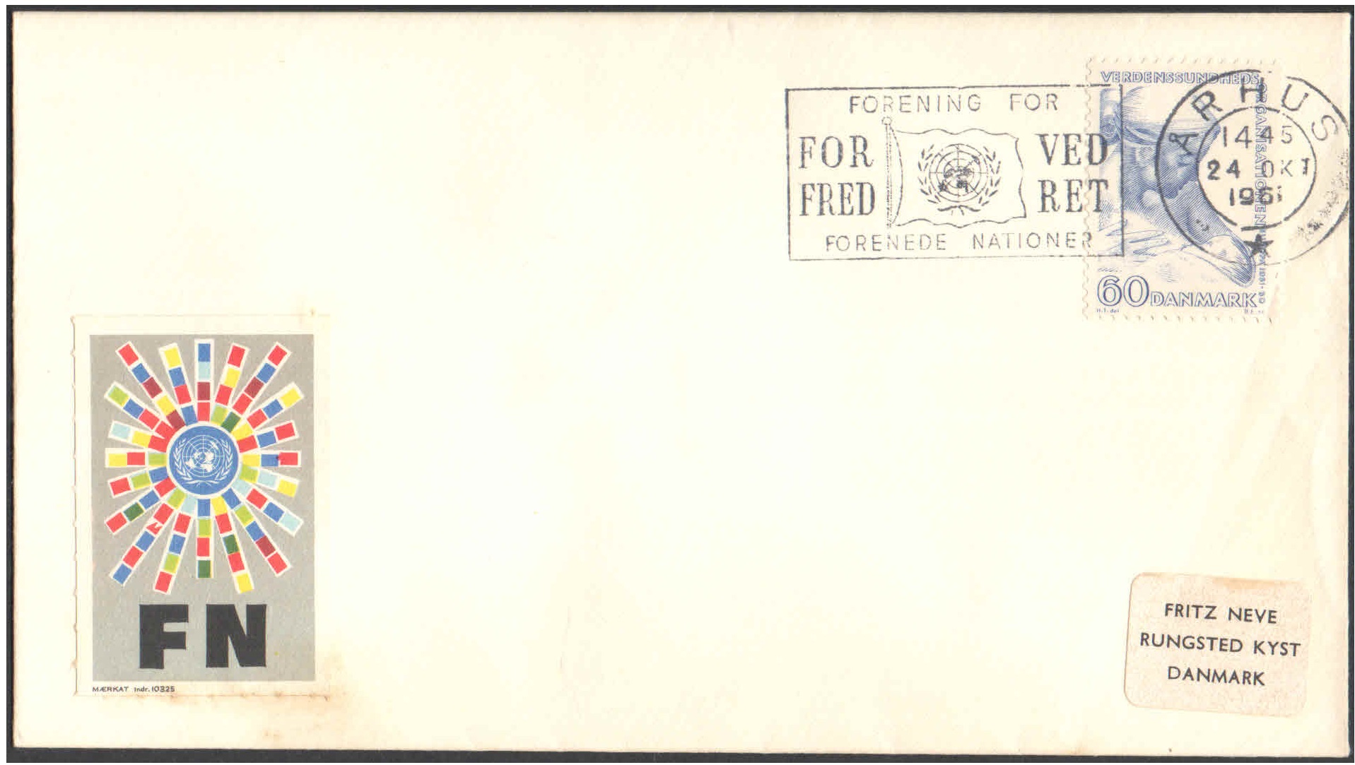 United Nations (UN) 1961 Denmark - First Day of Issue Cover