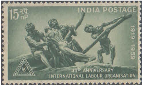 India 1959 International Labour Organisation Postage Stamp MNH