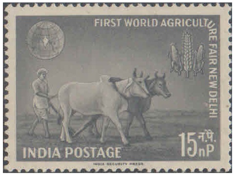 India 1959 World Agriculture Fair Postage Stamp MNH
