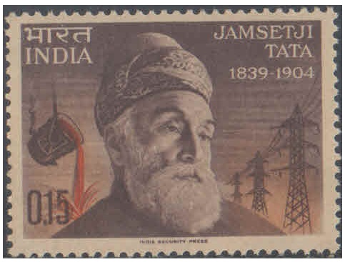 India 1965 Jamshedji Tata Postage stamp MNH