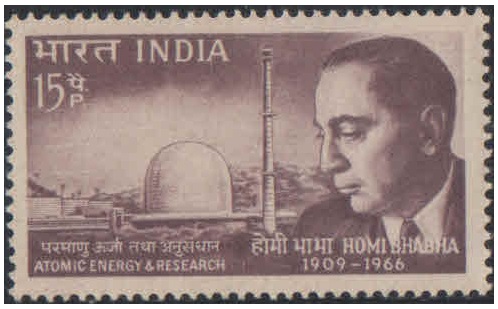 India 1966 - Dr. Homi Jahangir Bhabha ( Scientist ) - Postage Stamp MNH