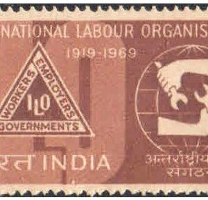 India 1969 International Labour Organisation Postage Stamp MNH