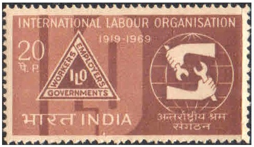 India 1969 International Labour Organisation Postage Stamp MNH