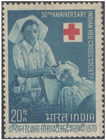 India 1970 Indian Red Cross Society Postage stamp MNH