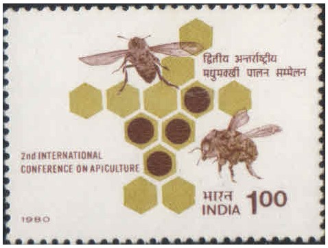 India 1980 International Conference On Apiculture - Postage stamp MNH
