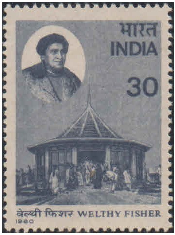 India 1980 Welthy Fisher (Educationist) - Postage stamp MNH