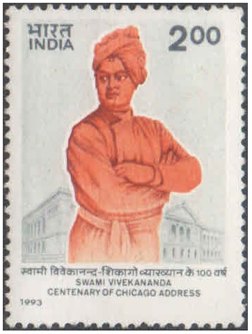 India Postage 1993 - Swami Vivekananda (Vivekanand) - Centenary of Chicago Address Postage Stamp Mint Never Hinged