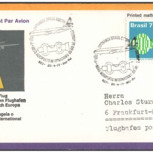 First Flight Cover - (20 April 1977) - Lufthansa RIO DE JANERIO ( Brazil )