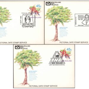 New Zealand 1992 - Antarctic & 2 other -Set of 3 Pictorial Date Stamped First Day Postcards
