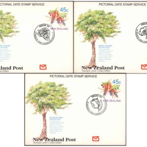 New Zealand 1993 - Philex 93 -Set of 3 Pictorial Date Stamped First Day Postcards