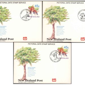 New Zealand 1993 - STAMPEX 93 -Set of 3 Pictorial Date Stamped First Day Postcards