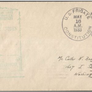 USA 1933 U.S. Frigate Constitution - Commemoration Cover