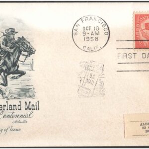 USA 1958 Overland Mail Centennial - First Day Cover