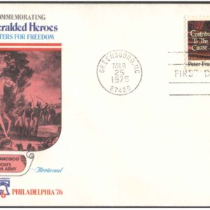 USA 1975 Unheralded Heroes - Peter Francisco - Fighter Extraordinary - First Day Cover