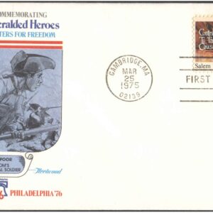 USA 1975 Unheralded Heroes - Salem Poor - Gallant Soldier - First Day Cover