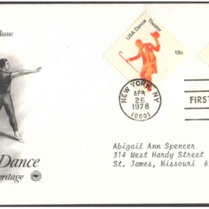 USA 1978 USA American Dance - A cultural heritage - First Day Cover