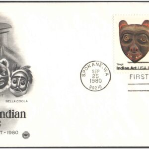 USA 1980 Northwest Indian Masks - Tlingit, Bella Coola - First Day Cover