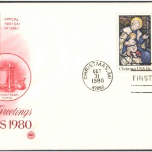 USA 1980 Seasons's Greetings - Christmas 1980 - First Day Cover
