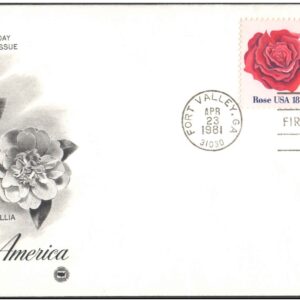 USA 1981 Flowers of America - Rose & Camelia - First Day Cover