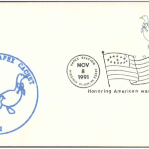 USA 1991 Honoring American war Veterans - Commemoration Cover