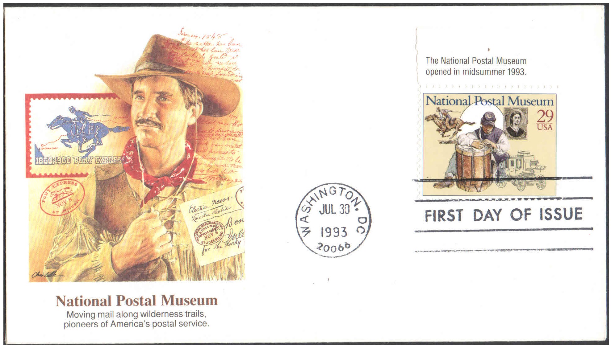 USA 1993 National Postal Museum - First Day Cover