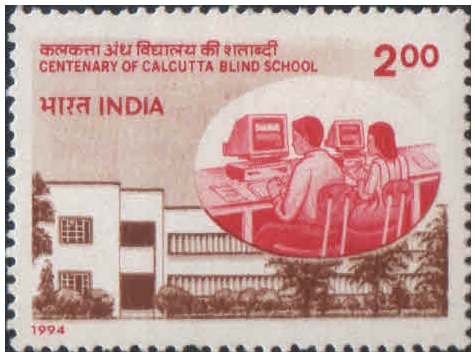 India 1994 Centenary of Calcutta Blind School - Postage Stamp MNH