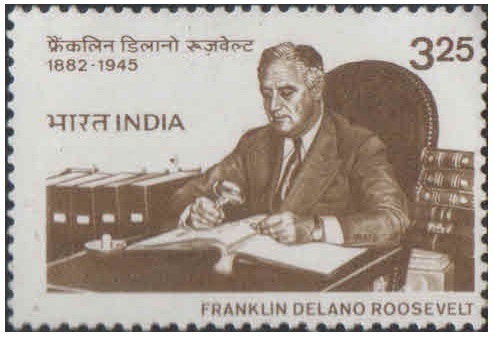India 1983 Franklin Delano Roosevelt (32nd American President) - Postage Stamp MNH