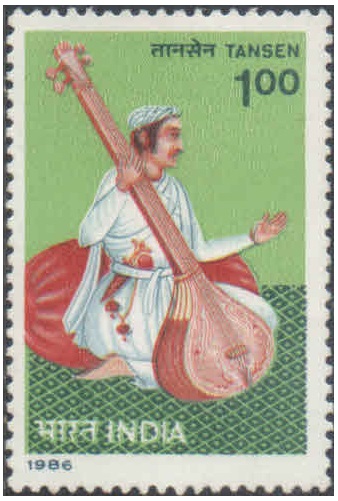 India 1986 Tansen ( Dhrupad composer Singer ) - Postage Stamp MNH
