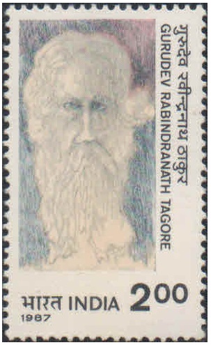 India 1987 Rabinranath Tagore - Postage Stamp MNH