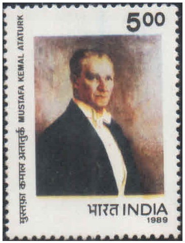 India 1989 Mustafa Kemal Ataturk (Turkish Statesman) - Postage Stamp MNH