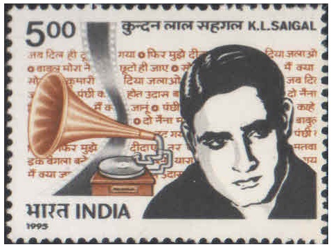 India 1995 K. L. Saigal (Kundanlal Sehgal - Playback Singer & Actor) - Postage Stamp MNH