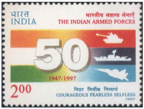 India 1997 50 Years Of Indian Armed Forces - Postage Stamp MNH