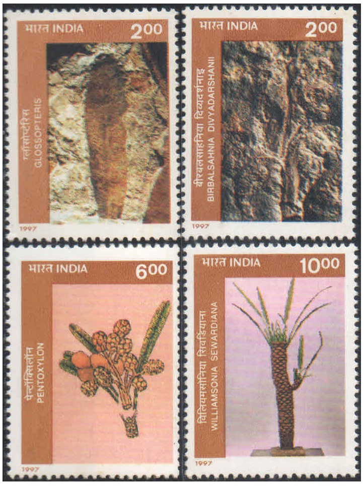 India 1997 Birbal Sahni Institute Of Palaeobotany, Lucknow - Set of 4 Postage Stamps MNH