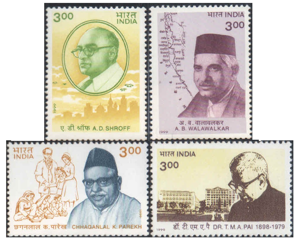 India 1999 India's March Towards Progress And Development - Set of 4 stamps MNH